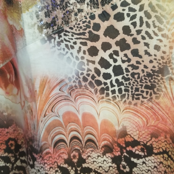 Super Trendy Sequined Animal Print Top by Style & Co. - Picture 3 of 13